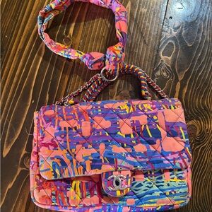 CHANEL Vibrant Multicolor Quilted Shoulder Bag